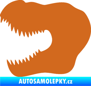 Samolepka Tyrannosaurus Rex lebka 001 levá oříšková