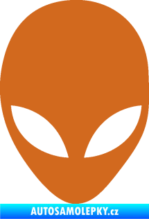 Samolepka UFO 002 oříšková