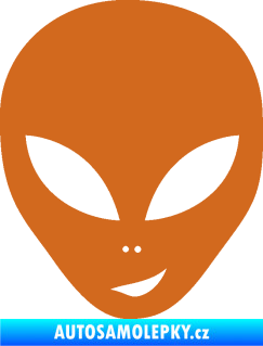 Samolepka UFO 003 pravá oříšková