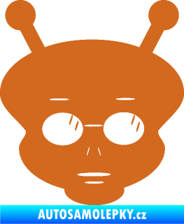 Samolepka UFO 007 pravá oříšková