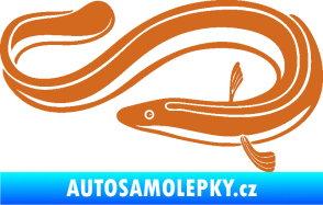 Samolepka Úhoř 001 levá oříšková