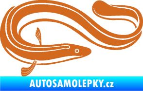Samolepka Úhoř 001 pravá oříšková