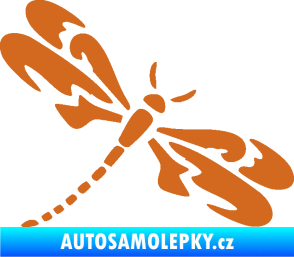 Samolepka Vážka 001 pravá oříšková