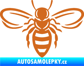 Samolepka Včela 002 oříšková