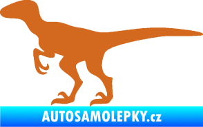 Samolepka Velociraptor 001 levá oříšková