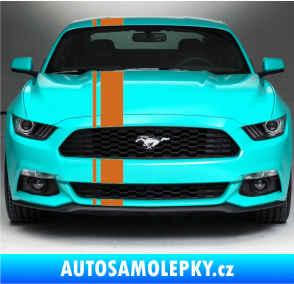 Samolepka Viper pruhy 2 cm + 12 cm oříšková