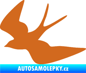 Samolepka Vlaštovka 001 levá oříšková