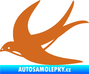 Samolepka Vlaštovka 004 levá oříšková