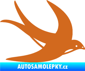 Samolepka Vlaštovka 004 pravá oříšková