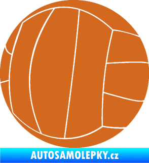 Samolepka Volejbalový míč 003 oříšková