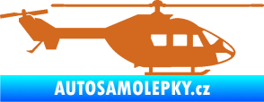 Samolepka Vrtulník 001 pravá helikoptéra oříšková