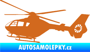 Samolepka Vrtulník 006 levá helikoptéra oříšková