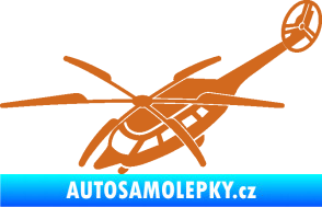 Samolepka Vrtulník 011 levá helikoptéra oříšková