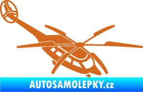 Samolepka Vrtulník 011 pravá helikoptéra oříšková