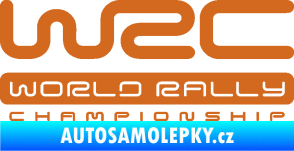 Samolepka WRC -  World Rally Championship oříšková