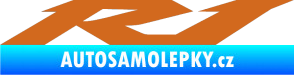 Samolepka Yamaha R1 oříšková