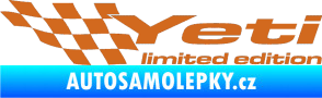Samolepka Yeti limited edition levá oříšková