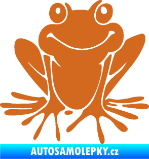 Samolepka Žába 008 pravá oříšková