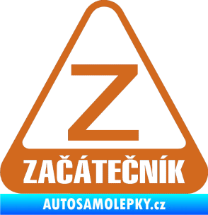 Samolepka Začátečník oříšková