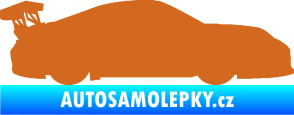 Samolepka Závodní auto 001 pravá oříšková