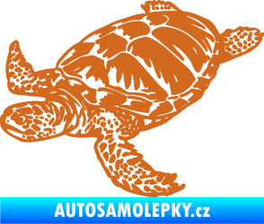 Samolepka Želva 005 levá oříšková