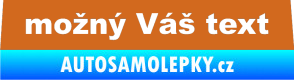 Samolepka Zetor - přední oříšková