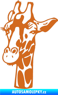 Samolepka Žirafa 001 levá oříšková