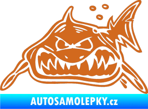 Samolepka Žralok levá oříšková