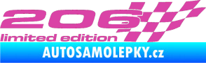 Samolepka 206 limited edition pravá růžová
