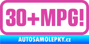 Samolepka 30 + MPG růžová