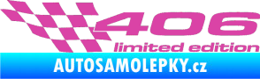 Samolepka 406 limited edition levá růžová