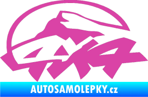 Samolepka 4x4 varianta 005 růžová