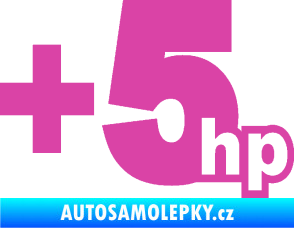 Samolepka + 5hp 003 růžová