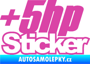 Samolepka + 5hp sticker 001 růžová