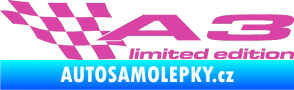 Samolepka A3 limited edition levá růžová