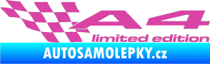 Samolepka A4 limited edition levá růžová