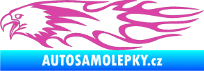 Samolepka Animal flames 026 levá orel růžová