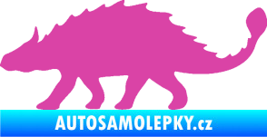 Samolepka Ankylosaurus 001 levá růžová
