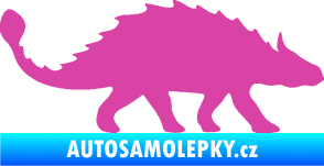 Samolepka Ankylosaurus 001 pravá růžová