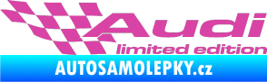 Samolepka Audi limited edition levá růžová