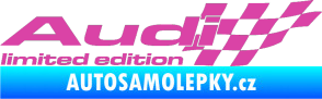 Samolepka Audi limited edition pravá růžová