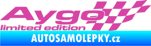 Samolepka Aygo limited edition pravá růžová