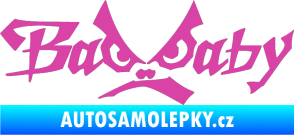 Samolepka Bad Baby růžová