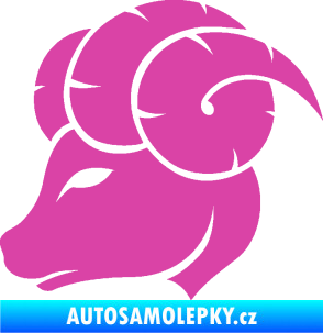 Samolepka Beran zvěrokruh 002 levá růžová