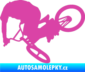 Samolepka Biker 001 levá růžová