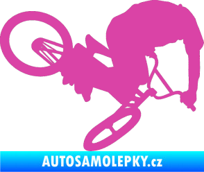 Samolepka Biker 001 pravá růžová