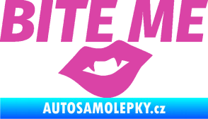 Samolepka Bite me  růžová