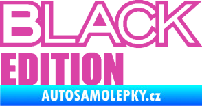 Samolepka Black edition růžová