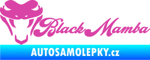 Samolepka Black mamba nápis růžová