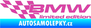 Samolepka BMW limited edition levá růžová